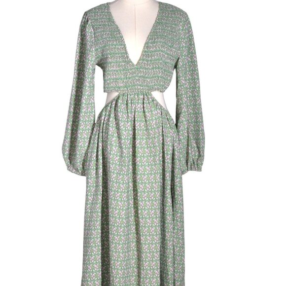 Entro Cutout Waist Maxi Dress - Picture 1 of 2